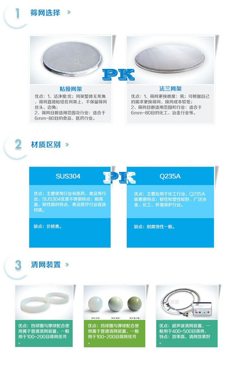 食品行業(yè)對振動篩材質的要求